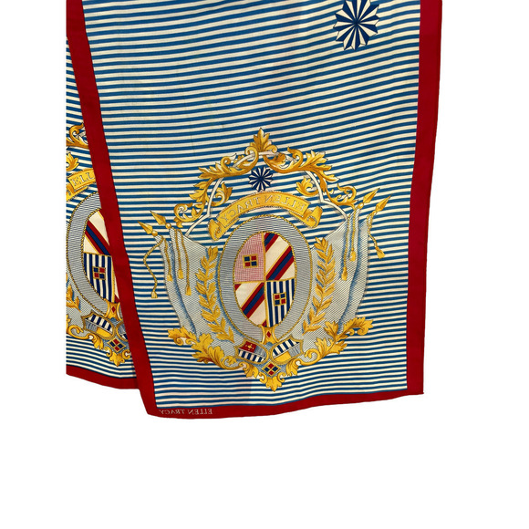 ELLEN TRACY NAUTICAL MEDALLION SCARF - Picture 3 of 4